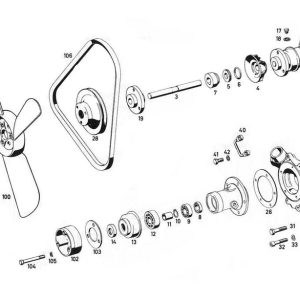 MF028 – Refrigeración del motor - MB 220SE W111