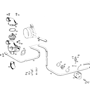 MH013-Refrigeración de Motor M130 MB 250 W114