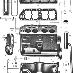 MA001 Motor Despiece MB 170V W136