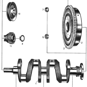 MA002 Cigüeñal y Volante MB 170V W136