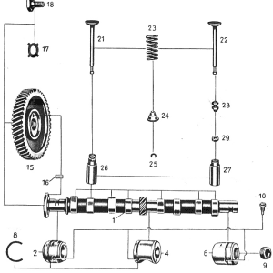 MA004 – Árbol de Levas MB 170V W136