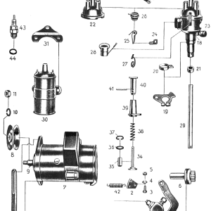 MA008 Accesorios Eléctricos del Motor MB 170V W136