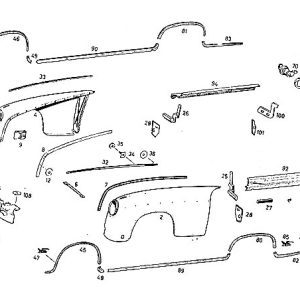 D082 Carrocería Molduras