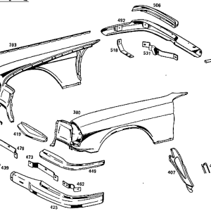 F055 Aletas y Parachoques MB250SE