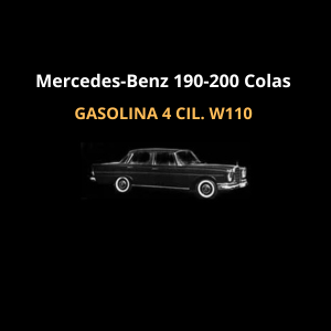 Mercedes-Benz 190-200 Colas Gasolina 4 cil. W110